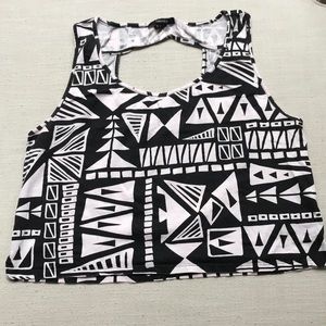 Forever Y2K 21 Geometric Crop Top